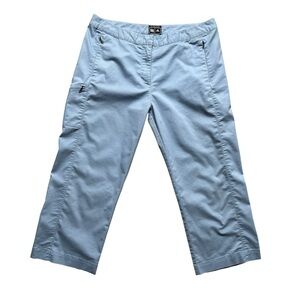 Adventure-Ready Light Blue Cargo Capris – Women’s Size 12